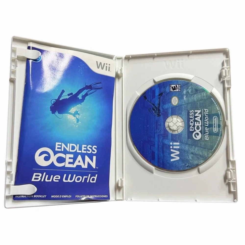Endless Ocean Blue World (Nintendo Wii, 2010) Complete CIB W/ Manual (Tested)